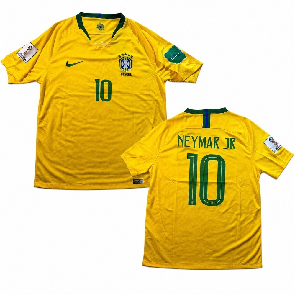 Nike Brazil Neymar Jr 10 Jersey 2018 World Cup Yellow Mens Size XL